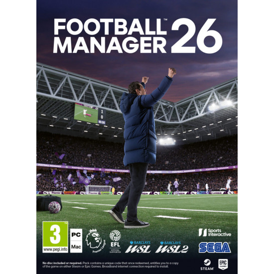 Football Manager 2026 PC (Code in a box, includes Greek Language)