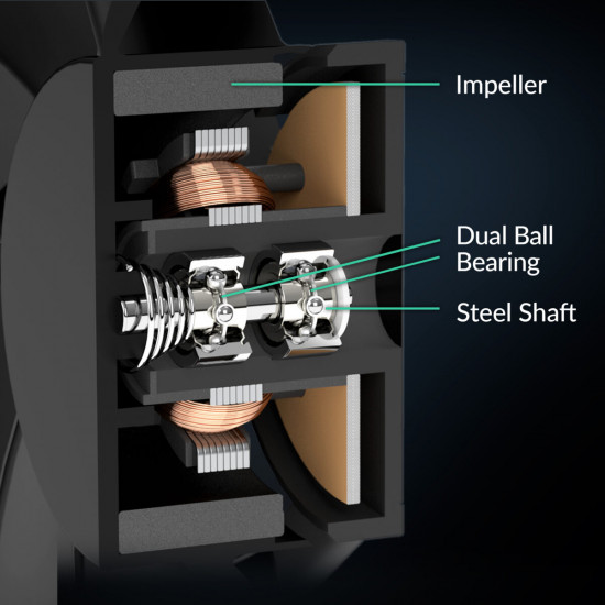 Arctic Freezer 8A CO – CPU Cooler AMD AM5, AM4, Direct touch dual 12cm Pressure Dual Ball Bearing