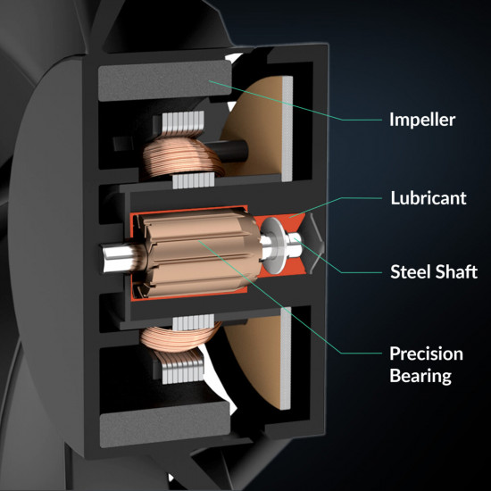 Arctic Freezer 8i – CPU Cooler for LGA1851, LGA1700, Direct touch, dual 12cm Pressure Fan push