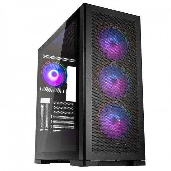 Kolink Unity Meshbay ARGB Midi ATX Tower Case - 400mm clearance (4 pre-installed fans & controller)