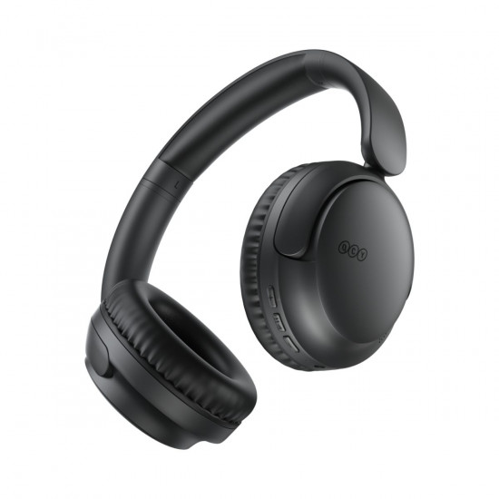 QCY H2S Lite Headphones Black - Type-C & Bluetooth Clear Call ENC iOS/Android 60hours 10m 40mm
