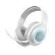 QCY Heroad V200 Wireless Quad White - Bluetooth  WiFi  USB-A  USB-C RGB Gaming Headset PS4/PS5/PC