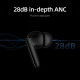 QCY T13 ANC 2 Blue - TWS 28dB active noise canceling 10mm drivers, BT 5.3 30 hours True Wireless
