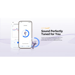 QCY Melobuds N70 ANC Silver Titanium - HT18 TWS Flagship Hi-Res Earbuds BT 6.0 IPX5 Wireless charge