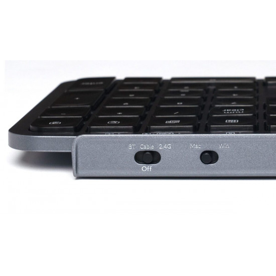 Keychron B1 Pro (B1P-K1) Ultraslim Mini Wireless BT Keyboard ZMK Online customize Gray 75% US Lay