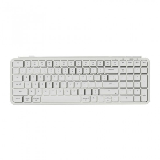 Keychron B2 Pro (B2P-K8) Ultraslim Mini Wireless BT Keyboard ZMK Online customize White 96% US Lay