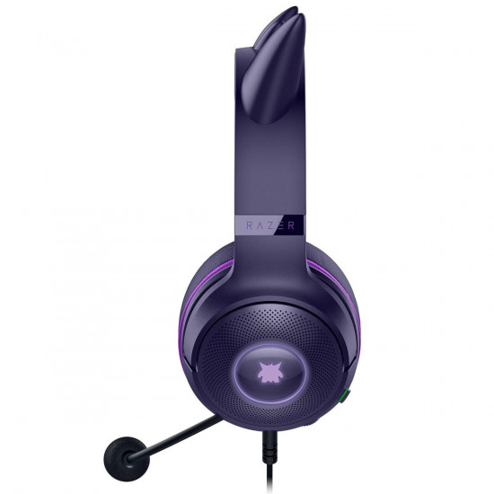 Kraken Kitty V2 Gengar Pokemon Ed. – RGB – USB 7.1 Gaming Headset – Purple Ears – PC / PS5 / SWITCH