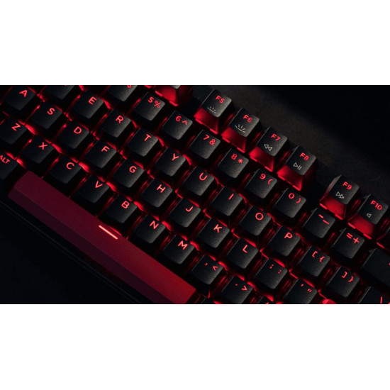 Lemokey X1 (X1-A1) QMK/VIA Wired Mechanical Keyboard TKL 80% Red Switch US Layout