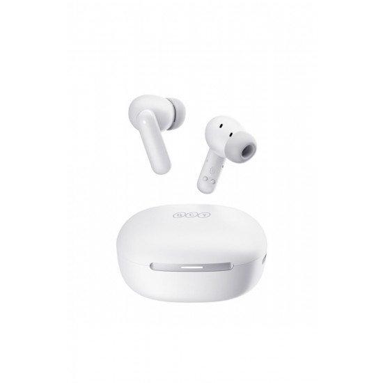 QCY Melobuds N30 (HT16) ANC White - SBC/AAC IPX4 TWS Earbuds w. Natural Transparency Mode & A.I. ENC