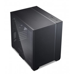 Lian Li O11 AIR MINI Black PC Case ATX / M-ATX with 3 standard Fans (front 120mmx2, rear 120mmx1) Me