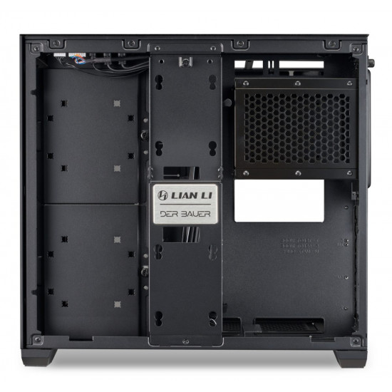 Lian Li O11 AIR MINI Black PC Case ATX / M-ATX with 3 standard Fans (front 120mmx2, rear 120mmx1) Me