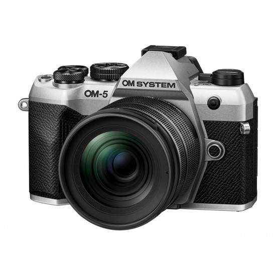 Olympus OM-5 II 1245 Kit silver, OM-5 II body silver, M.Zuiko Digital 12-45mm F4 PRO lens Black