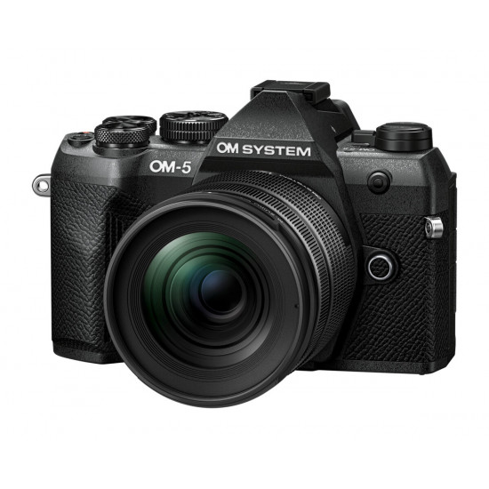 Olympus OM-5 II 1245 Kit black, OM-5 II body black, M.Zuiko Digital 12-45mm F4 PRO lens black,BLS-50