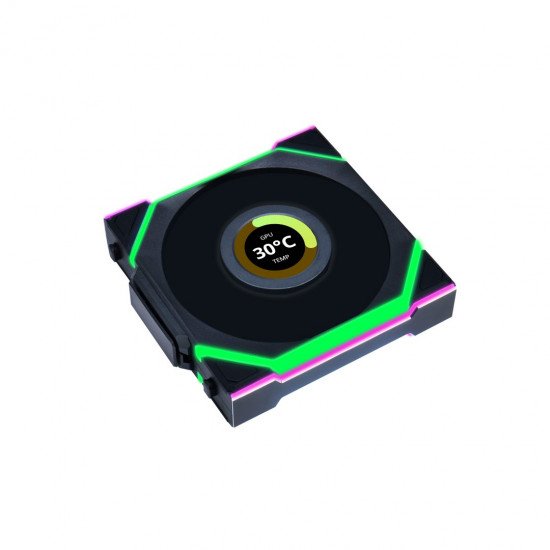 Lian Li UNIFAN SL Wireless LCD 120 -3PCS Reverse Black (Triple pack include Controller) - Case Fan