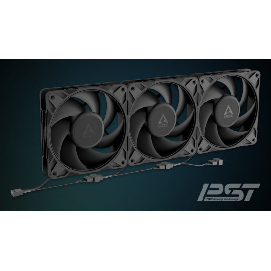 Arctic P12 Pro PST CO - PWM 120mm Case Fan - Dual ball bearing - max 3000 RPM - PWM regulated