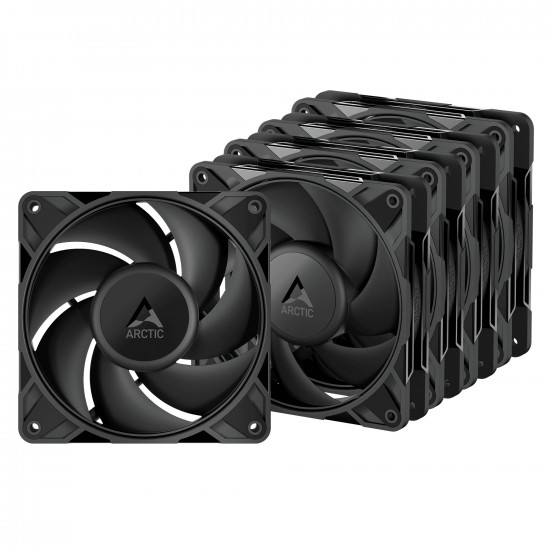 Arctic P12 Pro PST - 5 Pack - Black 120mm 3000 RPM PWM case fan