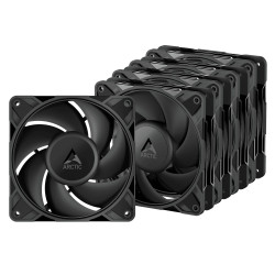 Arctic P12 Pro PST - 5 Pack - Black 120mm 3000 RPM PWM case fan