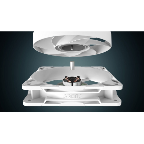 Arctic P12 Pro PST (White) - PWM 120mm Case Fan - fluid dynamic bearing - max 3000 RPM - PWM regulat
