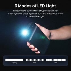 70mai Midrive PS01 jump starter 600A, 11100mAh -20c to 60c Booster for 5L gasoline, 2L diesel car