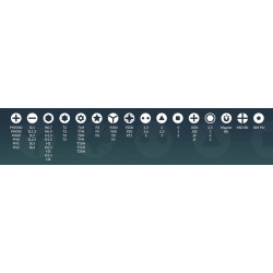 Arctic Precision Screwdriver Toolkit - Magnetic Bit Holder - 62 interchangeable magnetic bits