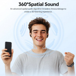 QCY AilyBuds E10 Blue Hires Audio LDAC Semi-Ear TWS 4mics ENC 13mm dynamic driver IPX4 35h