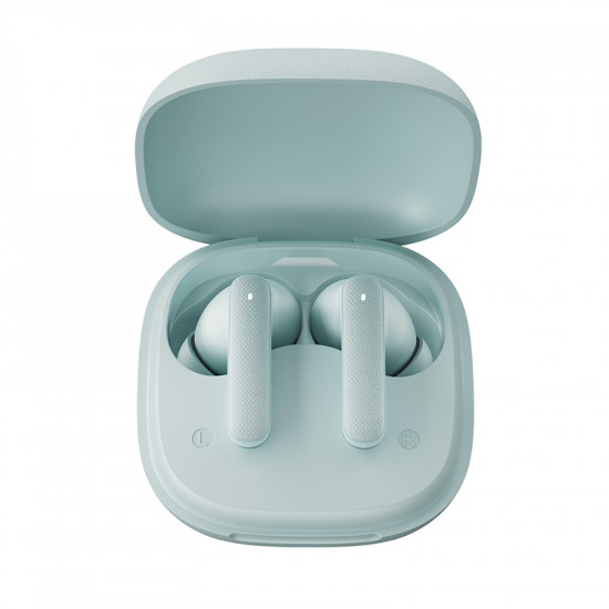 QCY Buds Misty Blue - Noise Reduction Clear Calls TWS Earbuds 35h, 10mm dynamic drivers