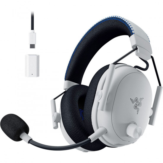 Razer BLACKSHARK V3 PRO PLAYSTATION White - ANC Wireless Gaming Headset - 48h Bat. -  2.4GHz/BT/USB