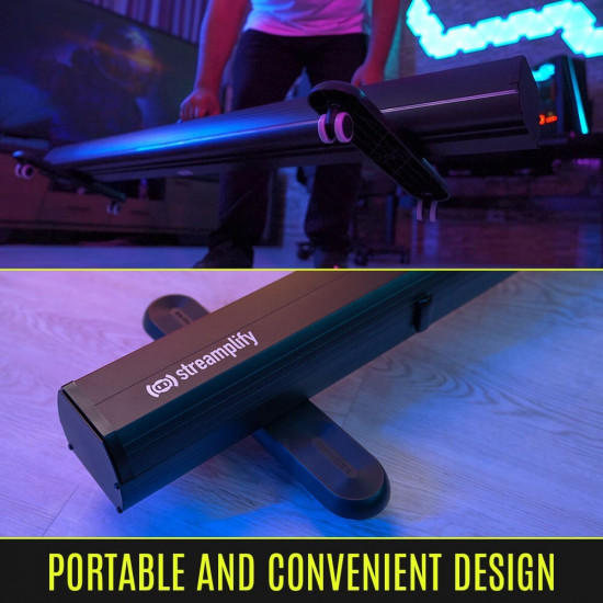 Streamplify SCREEN LIFT Green Screen, 200 x 150cm, Hydraulic Lift, lockable wheels