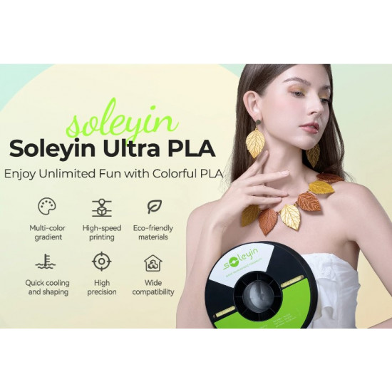 Creality Soleyin Ultra PLA Matte White 3D Printer Filament  1 kg Spool,1.75 mm