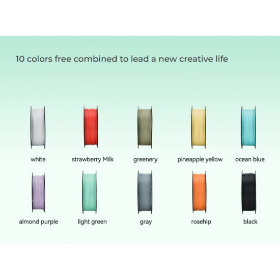 Creality Soleyin Ultra PLA Matte White 3D Printer Filament  1 kg Spool,1.75 mm