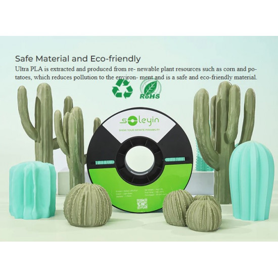Creality Soleyin Ultra PLA Matte White 3D Printer Filament  1 kg Spool,1.75 mm