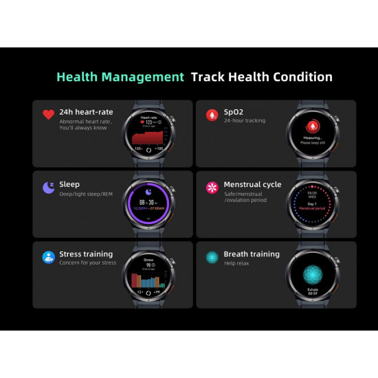 QCY Active GX Watch S12 Grey 1,43