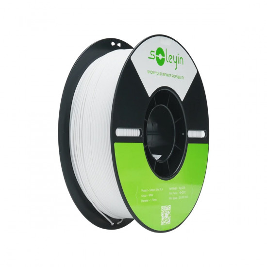 Creality Soleyin Ultra PLA Matte White 3D Printer Filament  1 kg Spool,1.75 mm