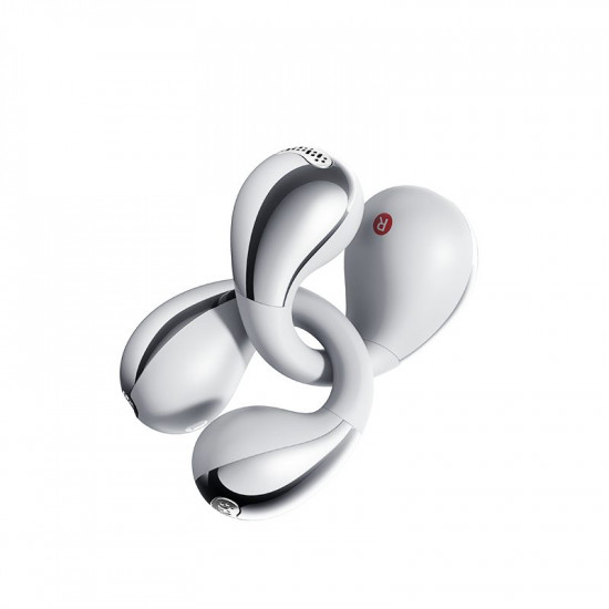 QCY Crossky C30S Silver (QT33S) Open Ear BT6.0 LDAC/AAC/SBC Earbuds 40h Call noise AI cancelation Du