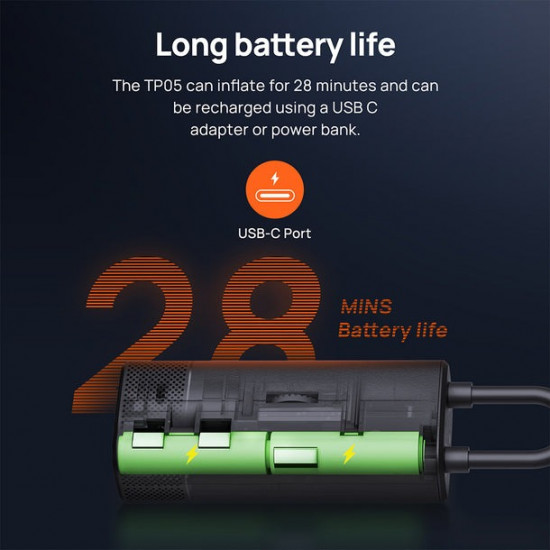 70mai MiDrive TP05 Air Compressor Wireless - 418,5L/min 28mi