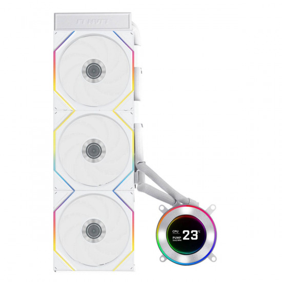 Lian Li HydroShift II LCD-C 360 RGB CL fan White - AIO CPU Liquid Cooler with CL ARGB Fans