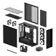 Arctic Xtender (Black) mirrow black window with GPU vertical mount - Mid Tower Case w. A-RGB Fans