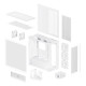 Arctic Xtender (White) transparent window with GPU vertical mount - Mid Tower Case w. A-RGB Fans