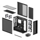 Arctic Xtender (Black) black window w/o GPU vertical mount - Mid Tower Case w. A-RGB Fans