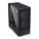 Lian Li LANCOOL 207 Black - ATX PC Case (4 FANS) 2 x front 140 ARGB PWM & 2  bottom 120 PWM reverse