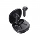 QCY Air Dark Grey Semi-Ear TWS Earbuds, quad Mic ENC multi-point connection, leather grain case