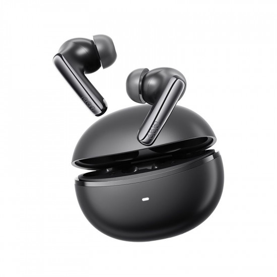 QCY Melobuds N70 ANC Black - HT18 -55db TWS Flagship Hi-Res Earbuds LDAC BT 6.0 IPX5 Wireless charge