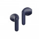 QCY Air Blue Semi-Ear TWS Earbuds, quad Mic ENC multi-point connection, leather grain case