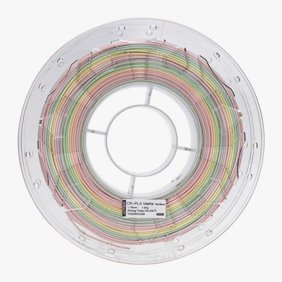 CREALITY CR-PLA Matte Rainbow, 3D Printer Filament 1 kg Spool,1.75 mm (3301010458)