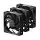 HAVN H14 Triple Pack Black 140mm A-RGB Metal Core Case Fan