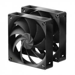 HAVN H18 Dual Pack Black 180mm A-RGB Metal Core Case Fan