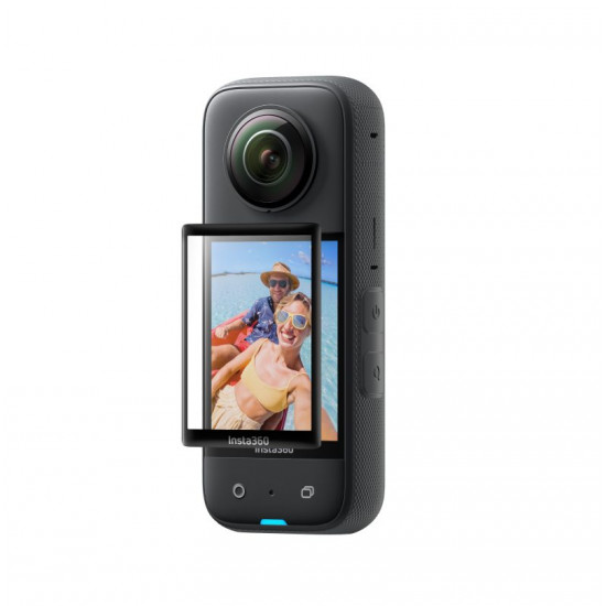 Insta360 X3 Screen Protector - Custom curved design for a precise fit. Tempered glass