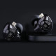 KZ EDX PRO Black Mic - IEM 3,5 In Ear Monitor Earphones, 1DD Dynamic, HIFI bass, Noise Cancelling, I