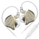 KZ ZSN PRO 2 Gold With Mic - IEM 3,5 In Ear Monitor Earphones, Hybrid 1BA+1DD 10mm, metal, HIFI bass