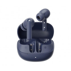 QCY Buds ANC Blue (HT15) - 45db ANC TWS Earbuds 35h 5 mic ENC, ear-canal adaptive tech, leather case